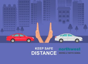 the distances between cars
